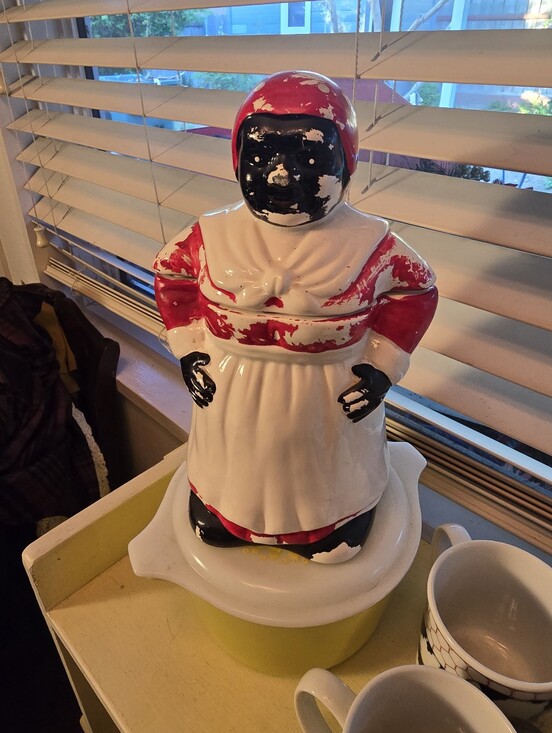 aunt jemima cookie jar Other - Vintage Black Americana Cookie Jar, Mammy Jar, Ceramic Covered Jar